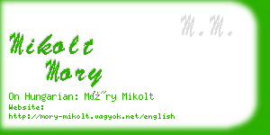 mikolt mory business card